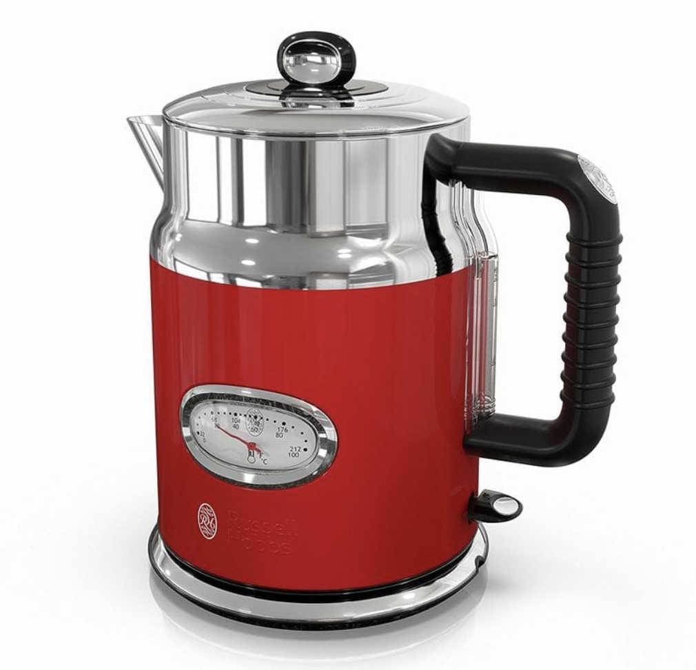 ラッセルホブス レトロスタイル 温度計付 電気ケトル
