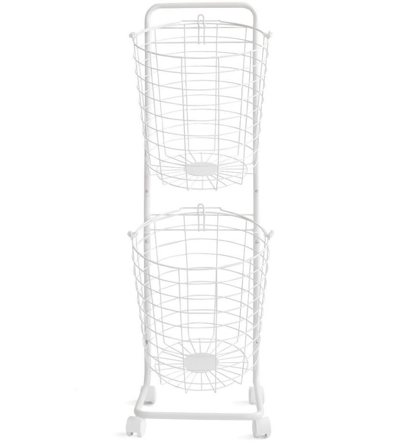 エア・リゾーム ランドリーバスケット2段 B06XW8JT3L