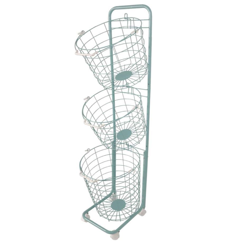 Le coeur ランドリーバスケットワゴン3段 B07MV5N284