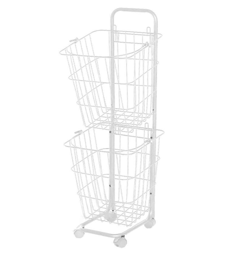 ENICY ランドリーバスケット2段 B07NXQ6TQ9