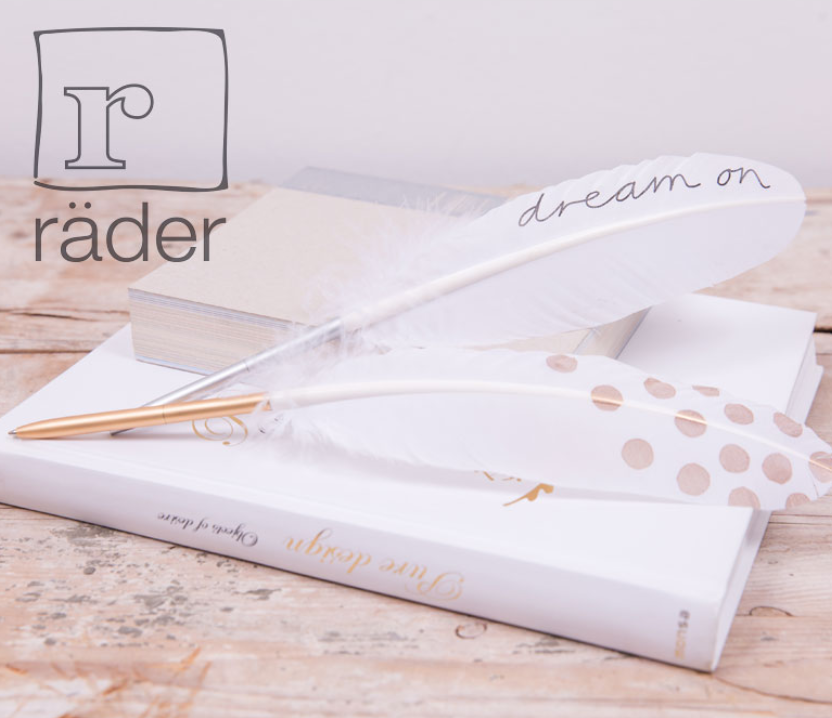 羽根のボールペン ゴールドドット Rader