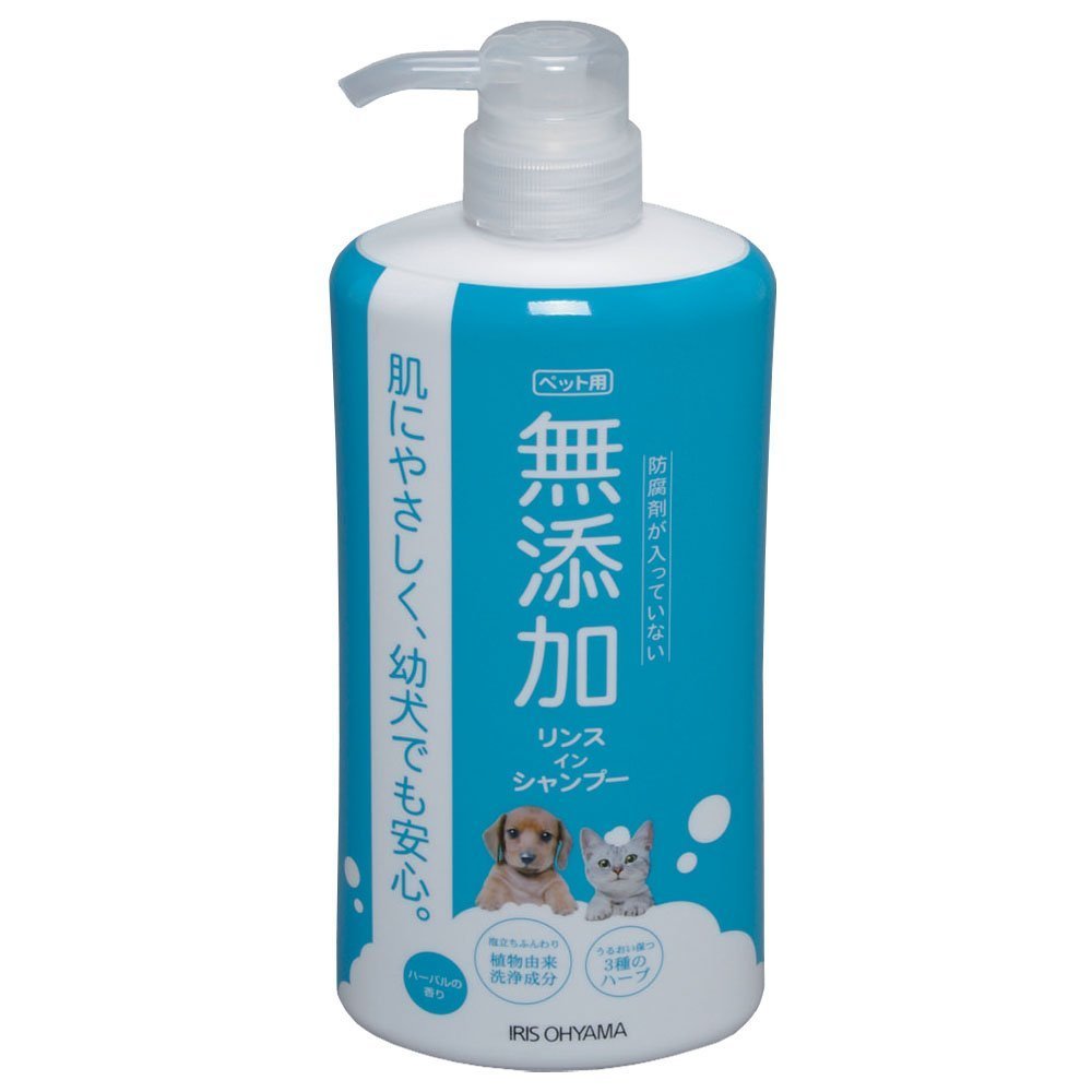 アイリスオーヤマ 無添加リンスインシャンプー 犬猫用 600ml MRS-600