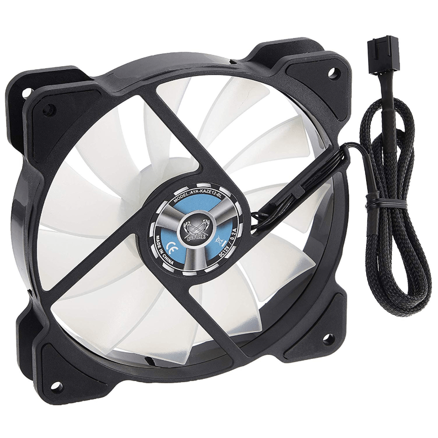 サイズオリジナル カラーLED搭載 120mm PWMファン AYA-KAZE 彩風