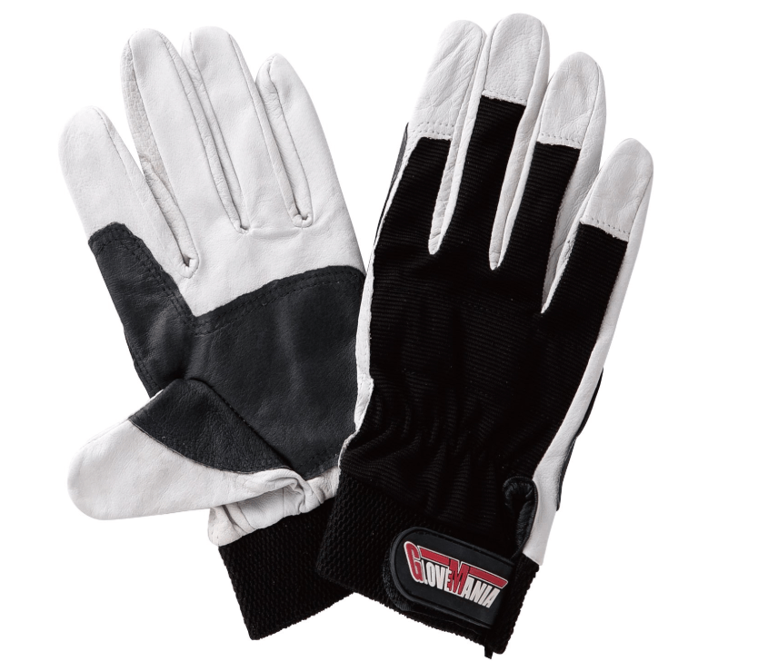 川西工業 グローブマニア プロコンボ レザーメカニックグローブ シロ S