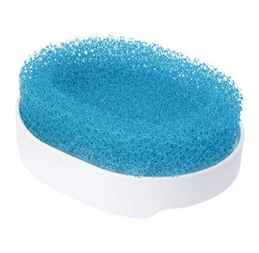 マーナ 水切りスポンジ石けん置き ホワイト