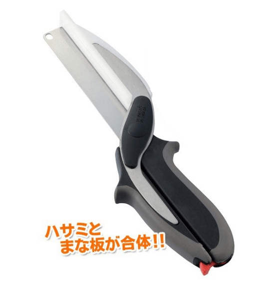 チョップドサラダ包丁 2WAY まな板付き キッチンはさみ
