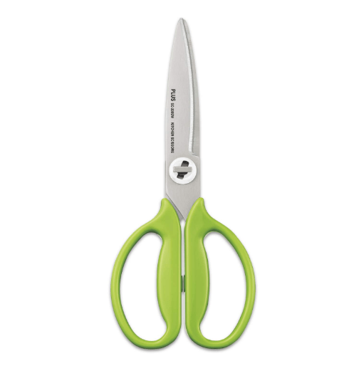 プラス キッチンバサミ フィットカットカーブ レタスグリーン 35-118