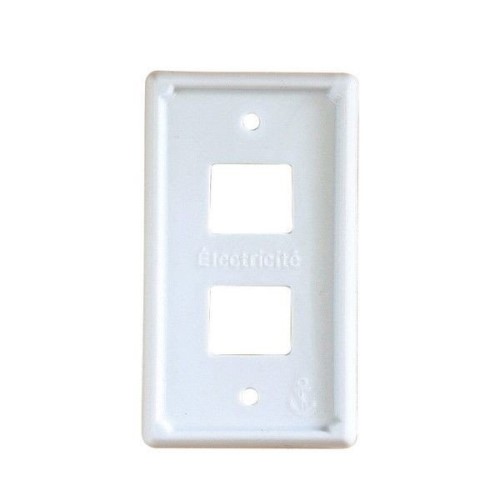 SPICE 陶器製 スイッチプレート ダブル NLLF2620