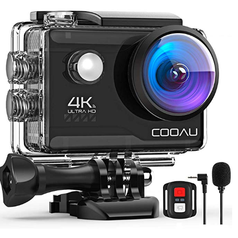 【4K/30FPS&2000万画素】COOAU アクションカメラ