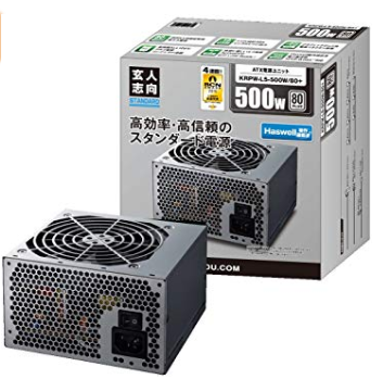 玄人志向 STANDARDシリーズ KRPW-L5-500W/80+