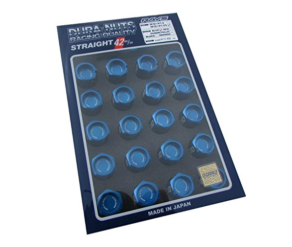 【RAYS】ジュラルミンロック＆ナットセットL42 ストレートタイプ(5H車用)