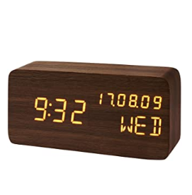 木目調デジタル時計 DEGITAL CLOCK lxd002