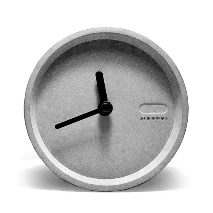 コンクリート モルタル セメント製 置き時計 hm-1598 【 GMS01633 】