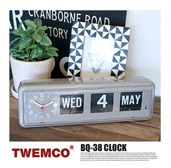 TWEMCO カレンダー時計 BQ-38