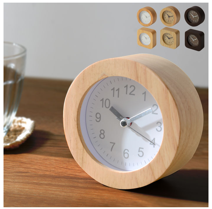 天然木 アラームクロック ハダル