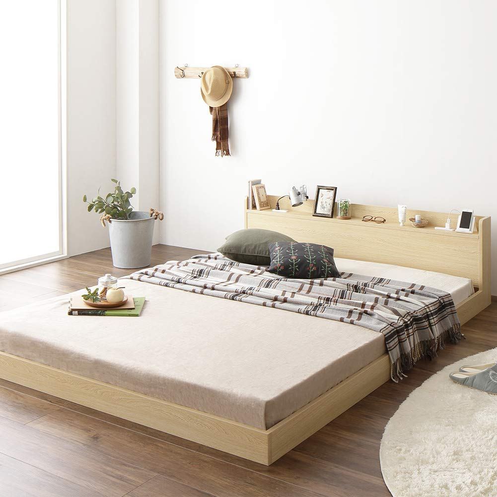 宮付きモダンデザイン シングルベッド