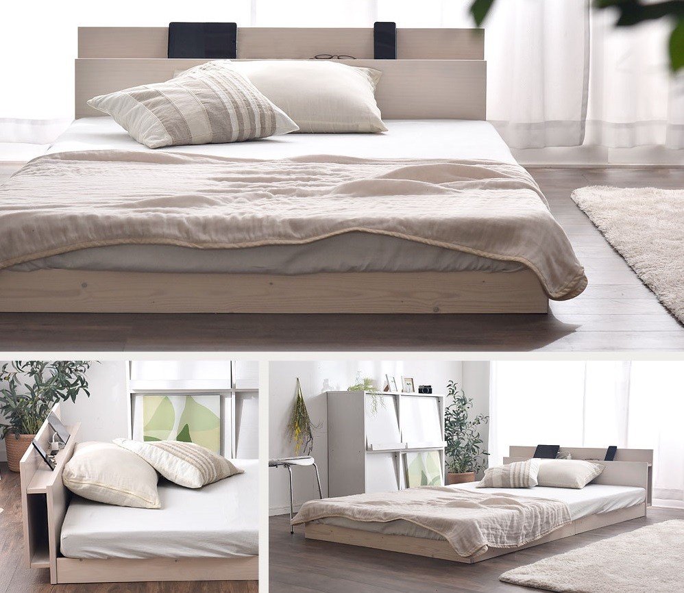 2口 コンセント付 シングルベッド