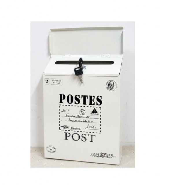 絆ネットワーク 壁掛けポストPOSTUSA-WH