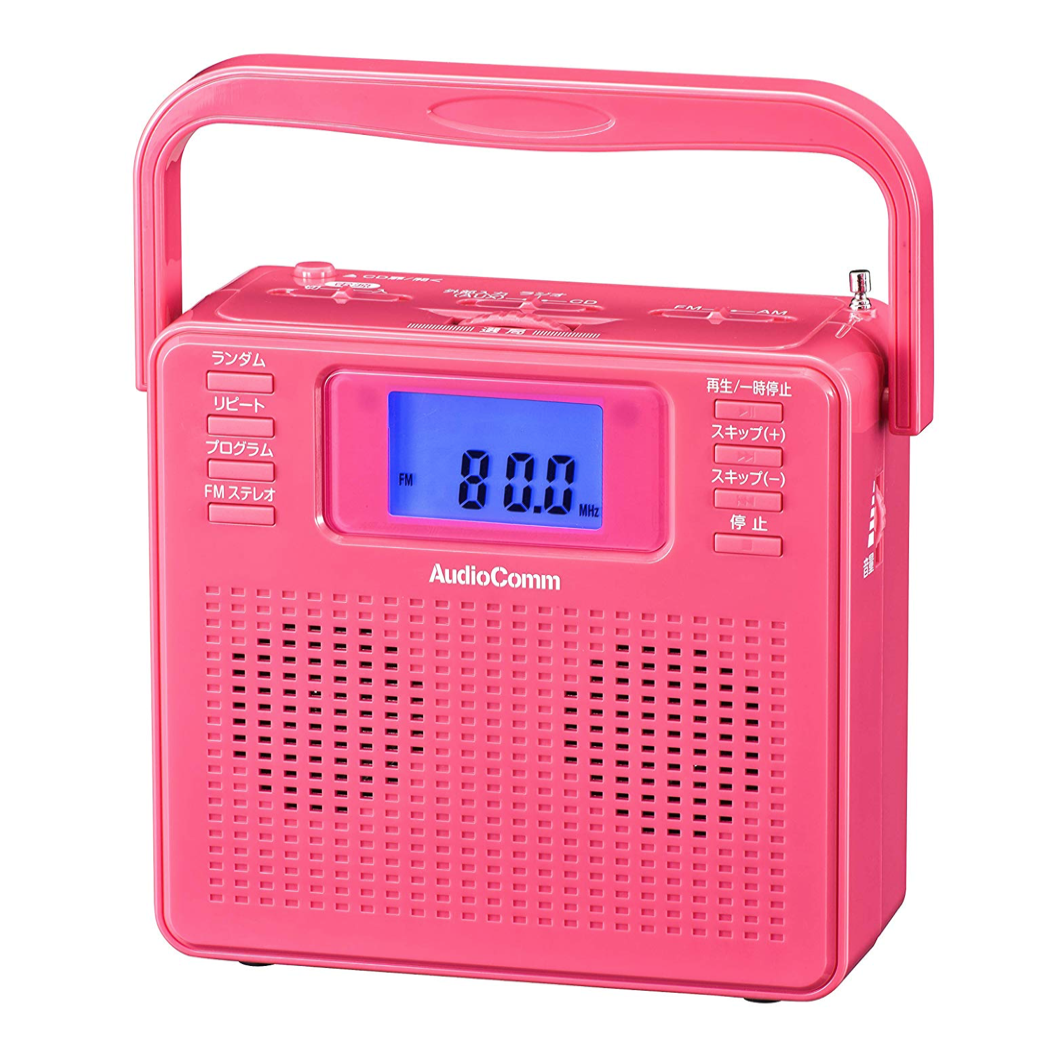 オーム電機 ステレオCDラジオ 07-8957 RCR-500Z-P