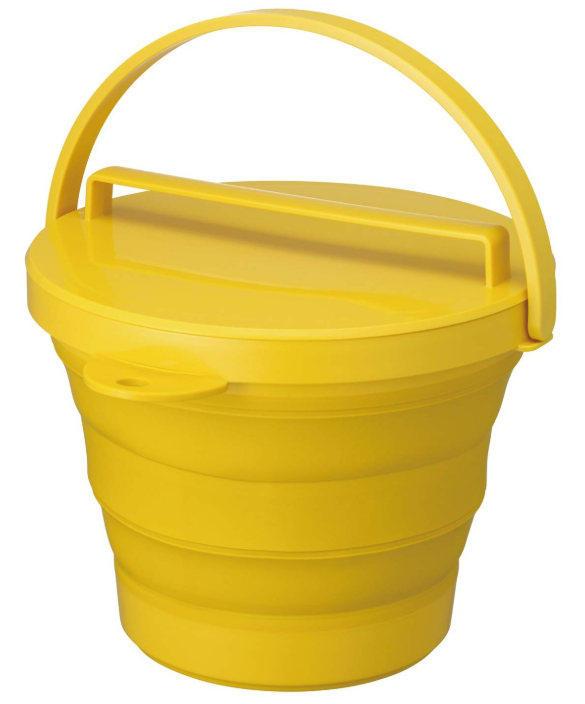 伊勢藤 日本製 折りたためる ソフトバケツ