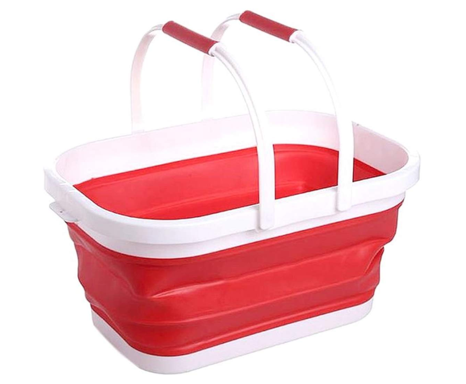 ペガ蔵 折りたたみ ソフト バスケット バケツ