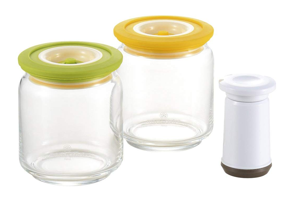 タマハシ マリ・クレール ガラス製真空保存ポット