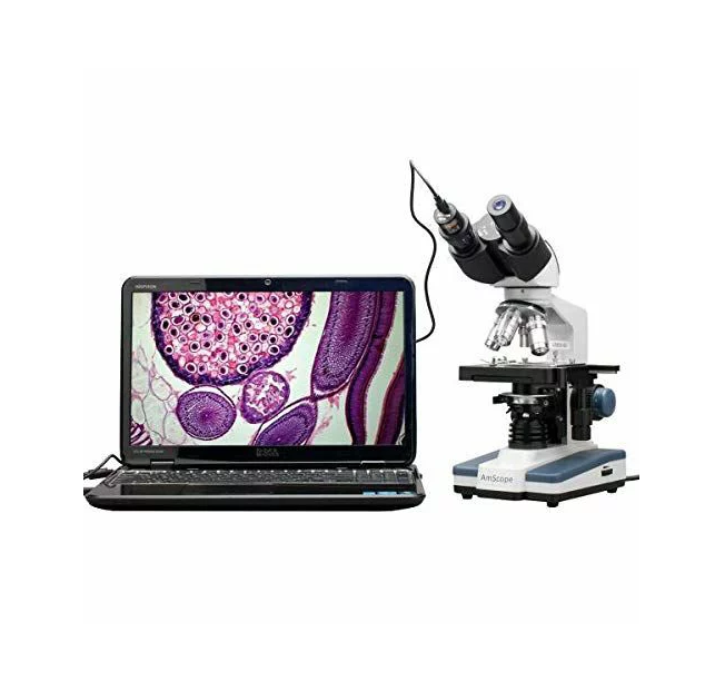 デジタル 双眼顕微鏡 40X-2500X USBカメラ付き
