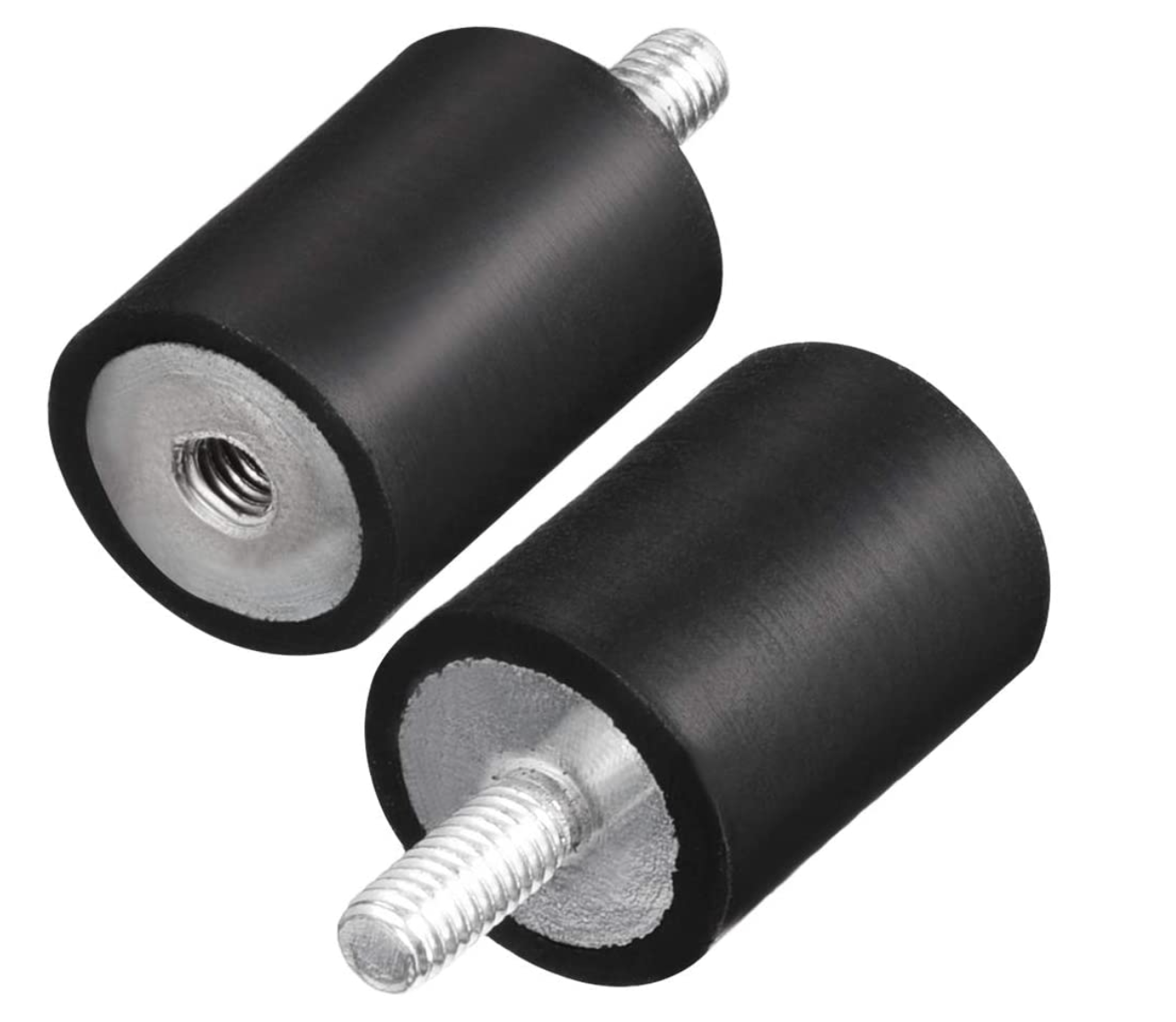 uxcell ラバー製マウント 防振装置 絶縁体 メタル製 ブラック M4 15mmx20mm