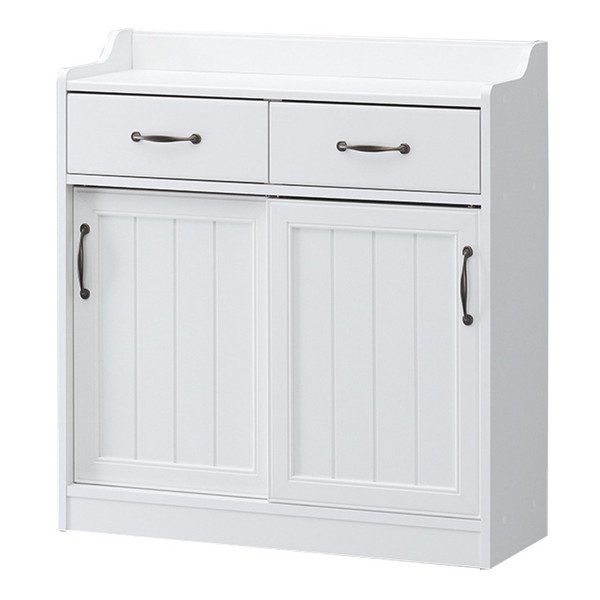 白井産業 RTA-9085SDH ホワイト RETROA [カウンター下収納 組立品]