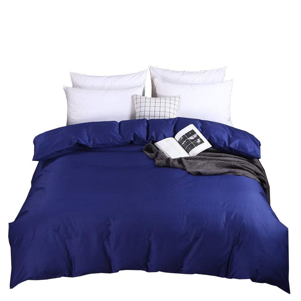 掛け布団カバー シングル 極細綿100% 四季通用 8箇所紐付き