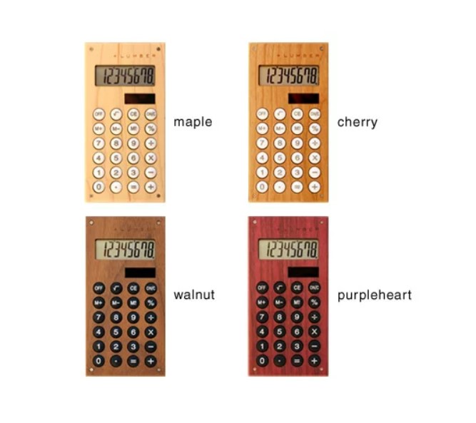 +LUMBER SOLAR POWERED CALCULATOR MINI