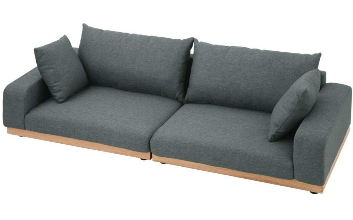 木枠フロアソファ トコリ 2人掛け ロータイプ