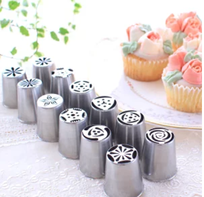 シームレス 3Dフラワー口金  12set