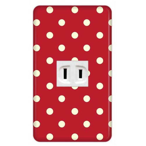 ドレスマ コンセントカバー 1口用 ドット DTS001-1-SOCKET