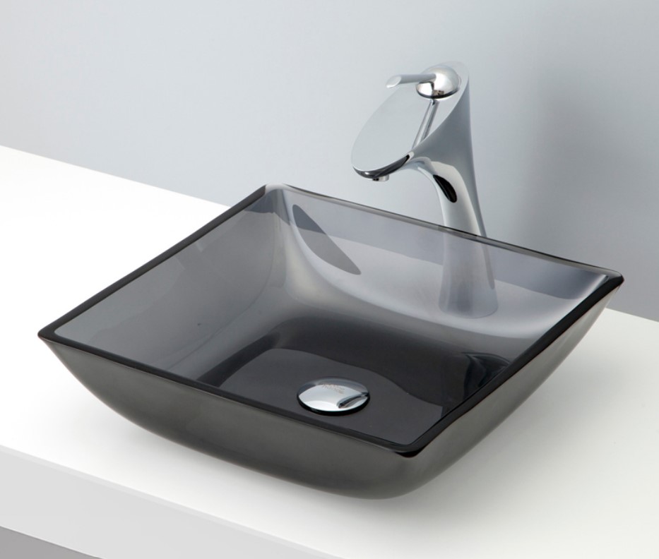 mizunohana 置き型 洗面ボウル クリアガラス 08 B126