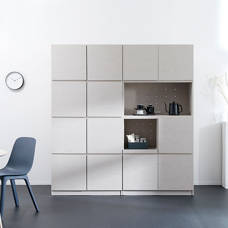 ロウヤ　スクエア スライドレールキッチンラック