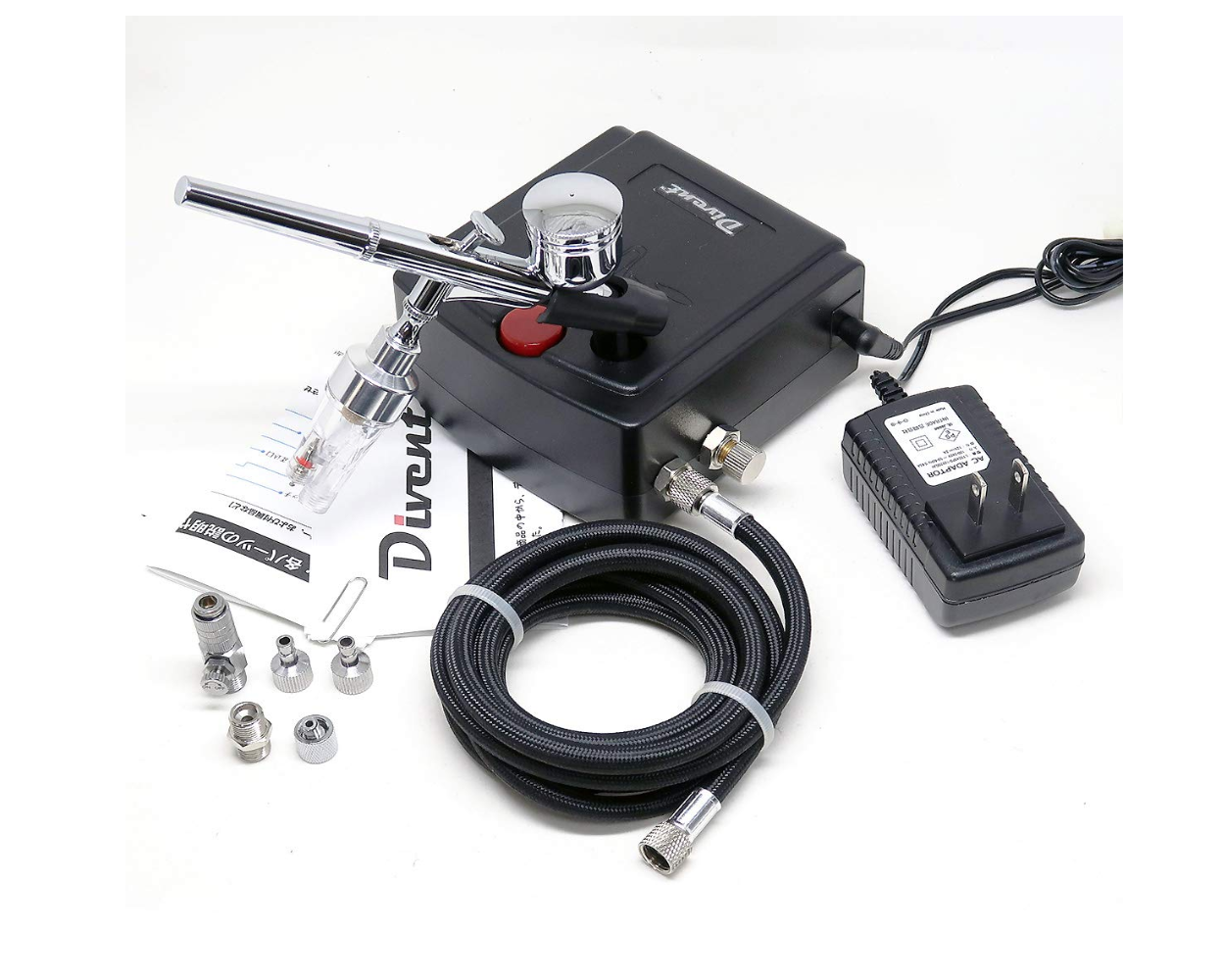 Divent エアブラシ ミニ コンプレッサー セット