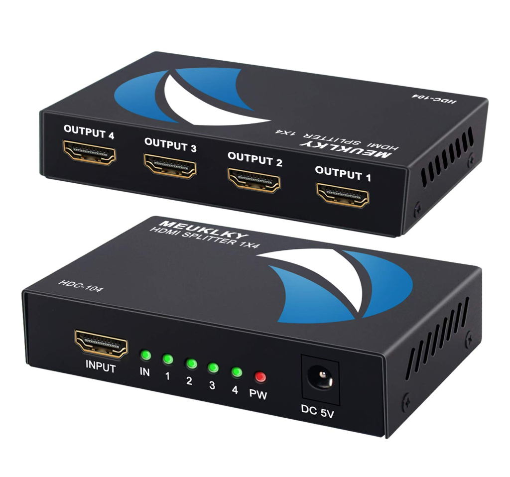 MEUKLKY HDMI分配器 1入力4出力