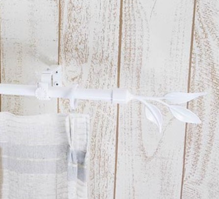 アイアンカーテンレール リーフィー【シングル】