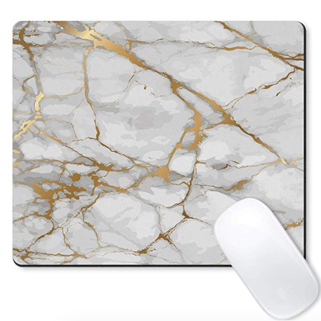 Galdas マウスパッド ホワイト 大理石