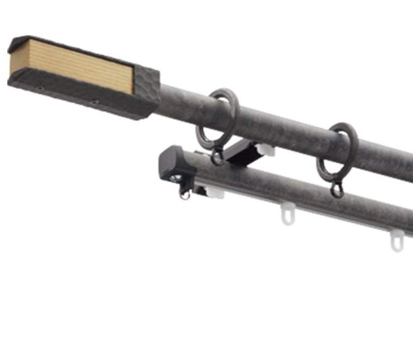 タチカワブラインド カーテンレール ガレア フィニアルL