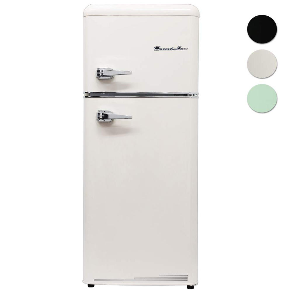 IRIS PLAZA Grand-Line 2ドア レトロ冷凍/冷蔵庫 ARE-115