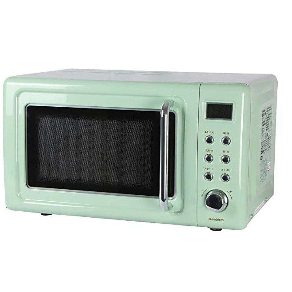 エスキュービズム 単機能レトロ調 電子レンジ WDRW20HF