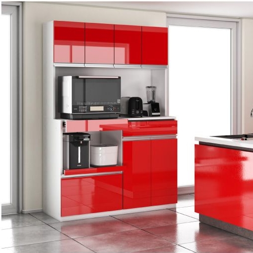 本家屋　鏡面仕上げ キッチンボード