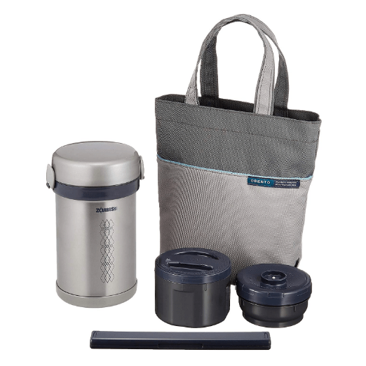 象印 ステンレスランチジャー 茶碗約1.5杯分 ポーチ付 SL-NC09-ST