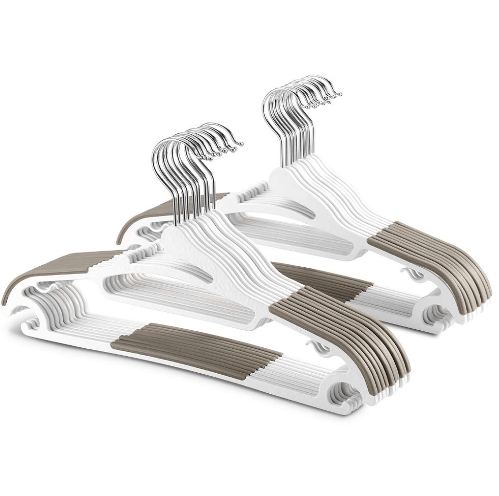多機能 曲がらない洗濯ハンガー 20本組 ホワイト