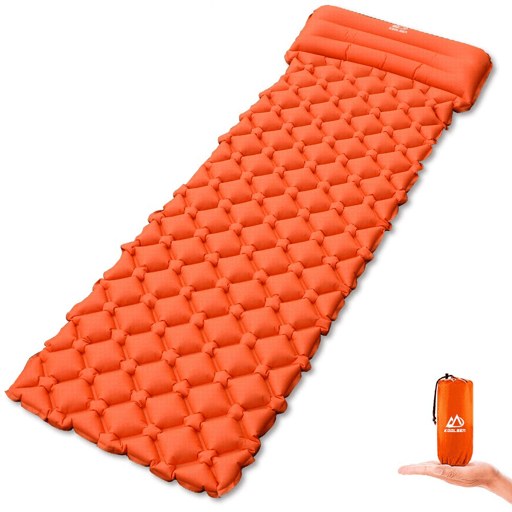 KOOLSEN エアーベッド 超軽量型 耐水加工 枕付き