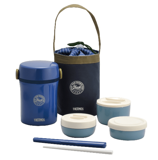 サーモス ステンレスランチジャー 約0.6合 ネイビー JBC-801 NVY