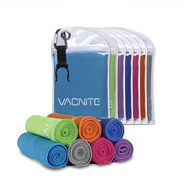 VACNITE クールタオル 軽量 速乾 14種類選択可能 防水袋付き