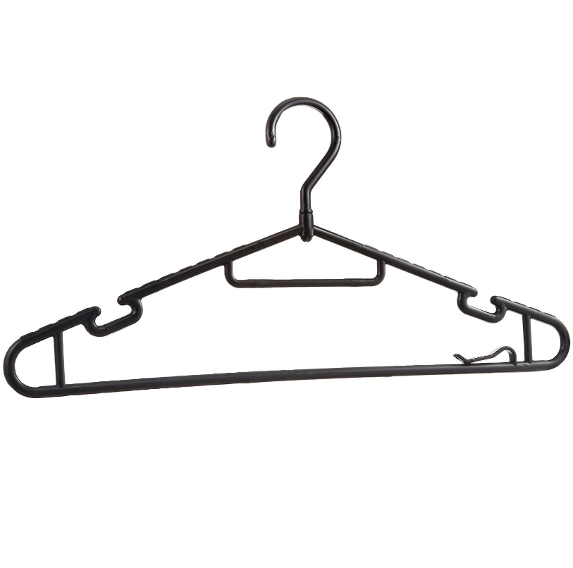 くるっとハンガー 10本組 ブラック No8-15